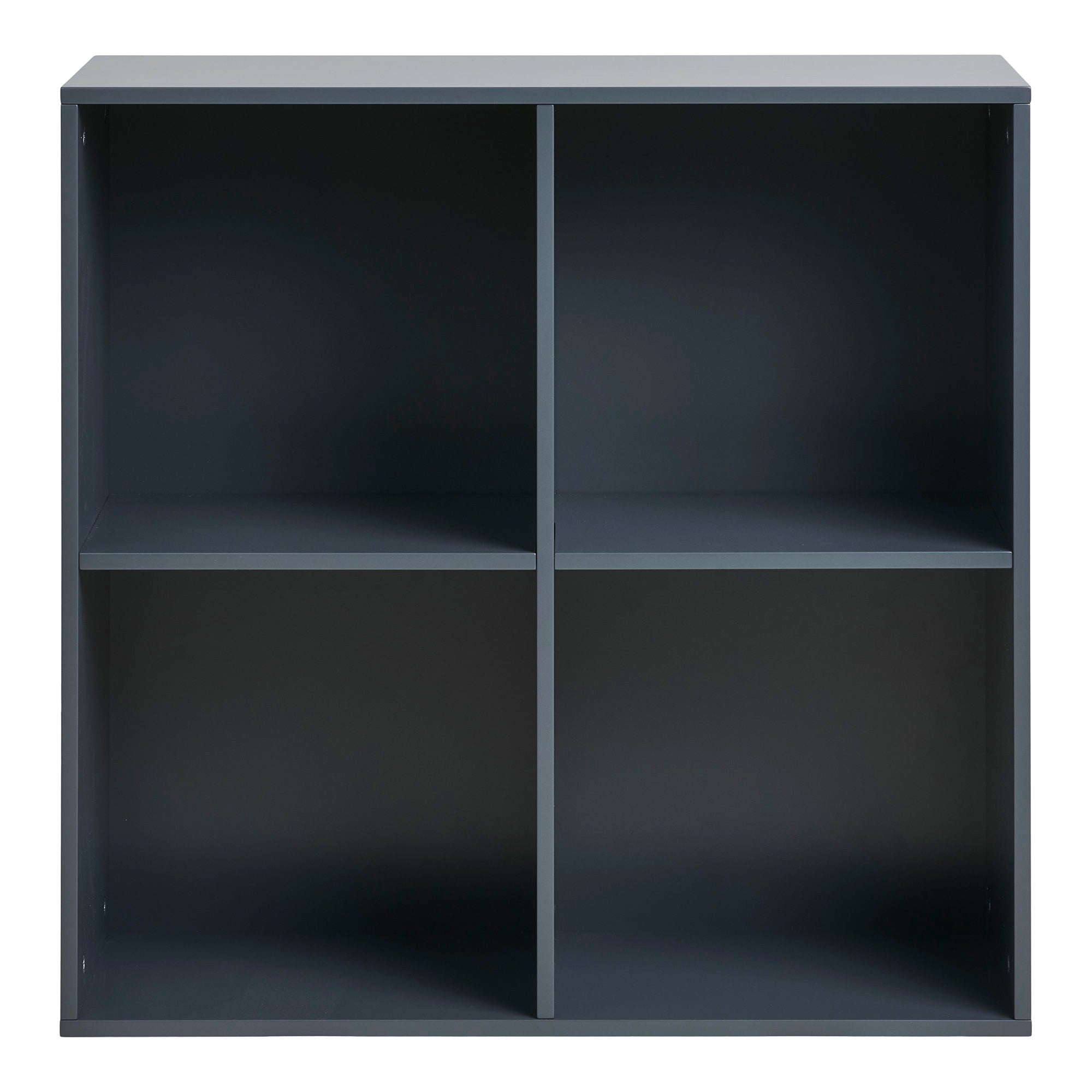 Horne – Wandregal, MDF, dunkelgrau, 69×30×69 cm